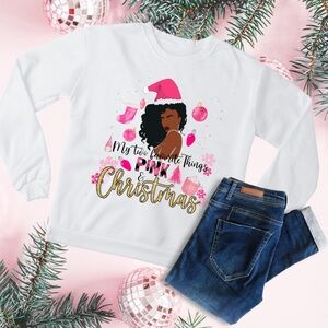 Pink Christmas Graphic Sweatshirt